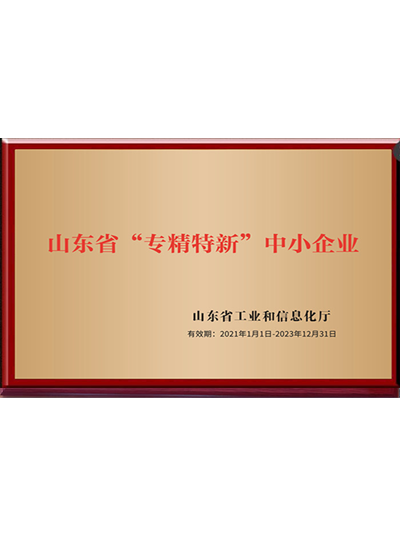 山東省“專精特新”中小企業(yè)